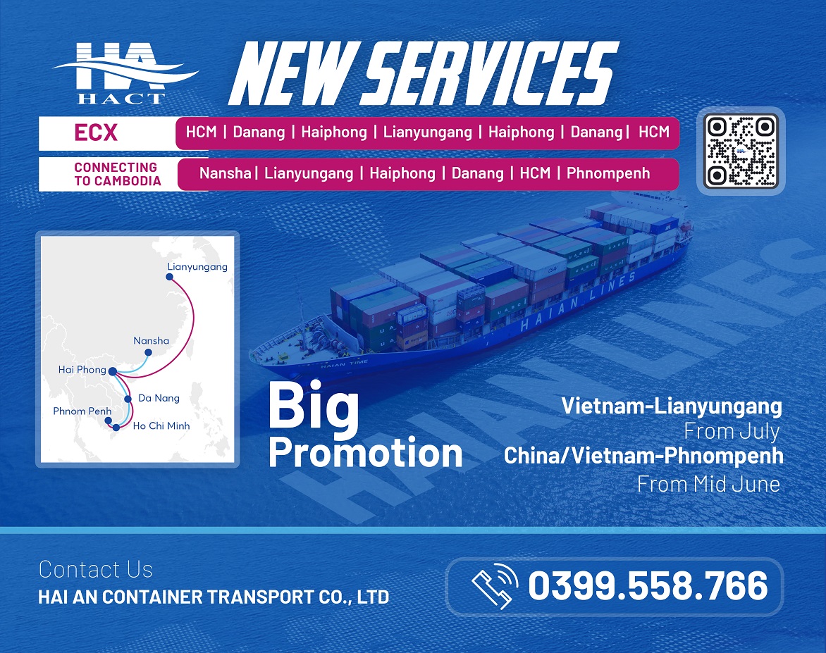Hải An Lines mở rộng mạng lưới vận tải: kết nối Việt Nam – Trung Quốc – Campuchia