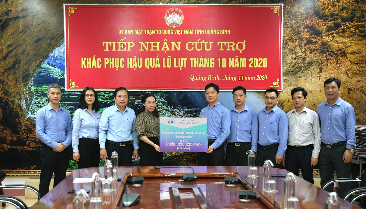 HAIAN Group hỗ trợ tỉnh Quảng Bình 1 tỷ đồng cùng nhiều vật dụng thiết thực