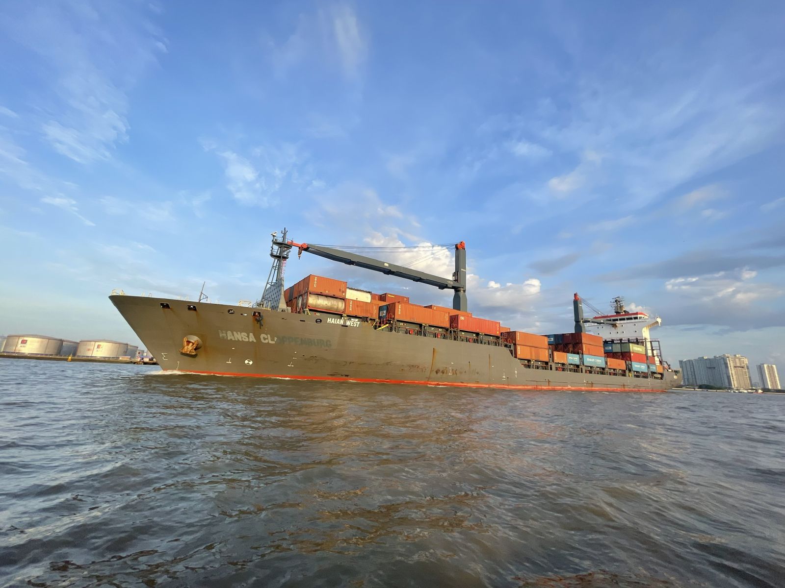 MV ‘HAIAN WEST” – The maiden voyage after received