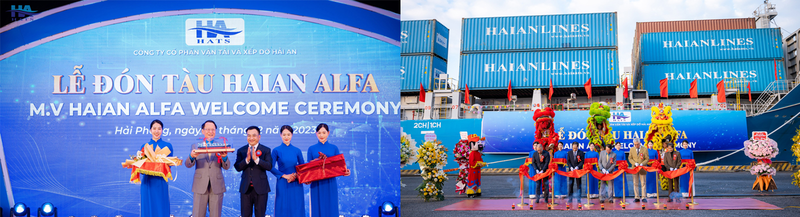 Công ty CP Vận tải và Xếp dỡ Hải An tổ chức thành công Lễ đón tàu HAIAN ALFA