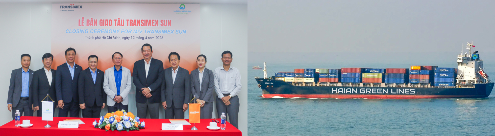 Công ty TNHH Hải An Green Shipping Lines tiếp nhận tàu container đầu tiên